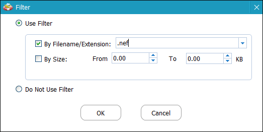 set filter condition
