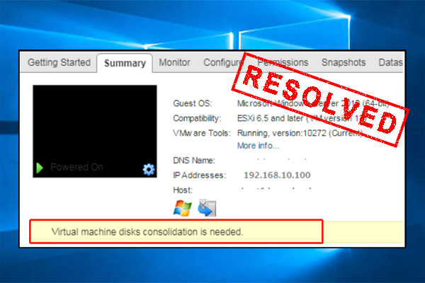 [Corrigé] VMware: La consolidation des disques de la machine virtuelle est nécessaire