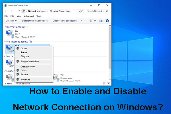 How to Enable and Disable the Internet Connection on Windows?