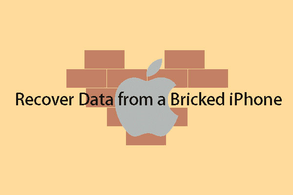 It’s Easy to Recover Data from Bricked iPhone with MiniTool