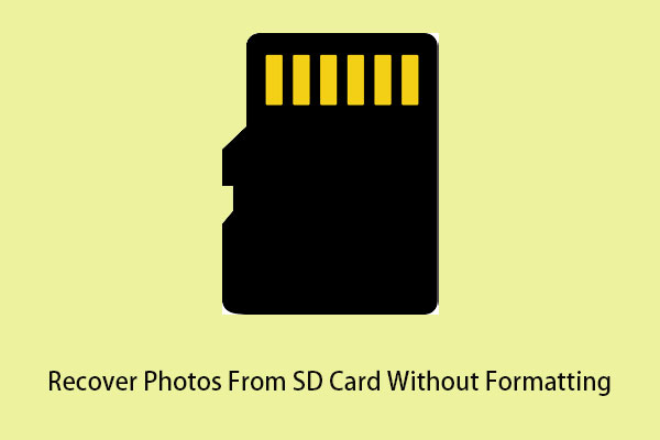 How to Recover Photos From SD Card Without Formatting