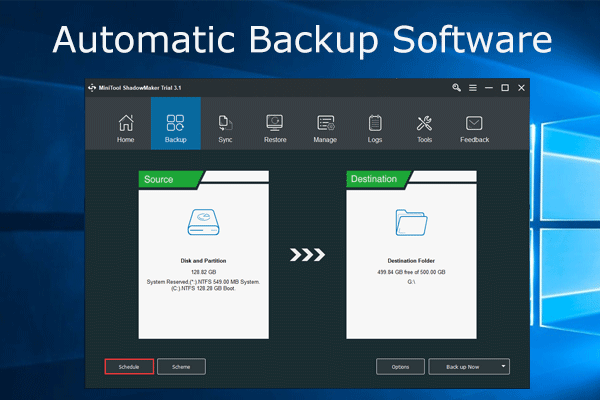 Automatic Backup Software - MiniTool ShadowMaker, PC Protection