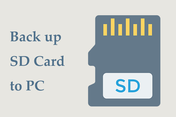 How to Back up SD Card to PC? Try 3 Ways to Protect Data!