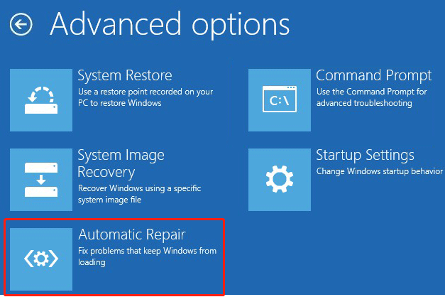 select Automatic Repair