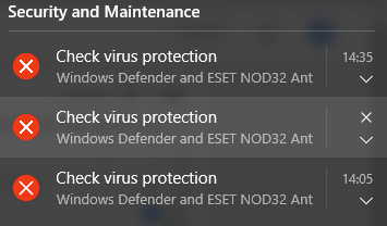 check virus protection keeps popping up