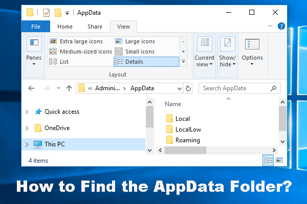 Como Encontrar a Pasta AppData no Windows? (Dois Casos)