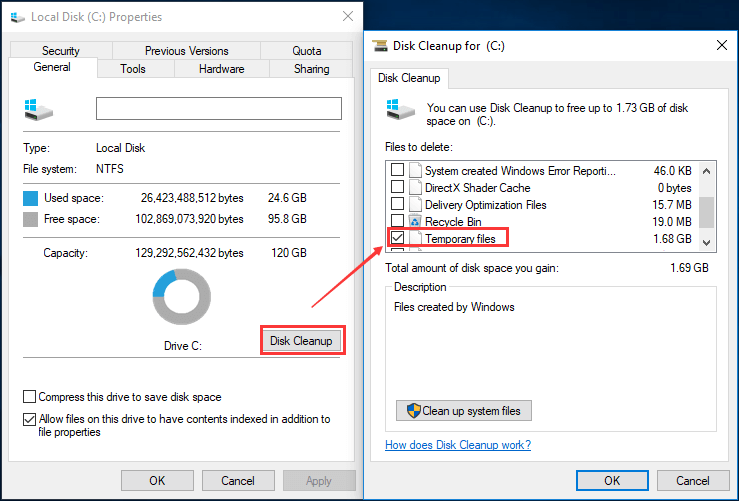 exclua arquivos temporários para parar o lag do computador