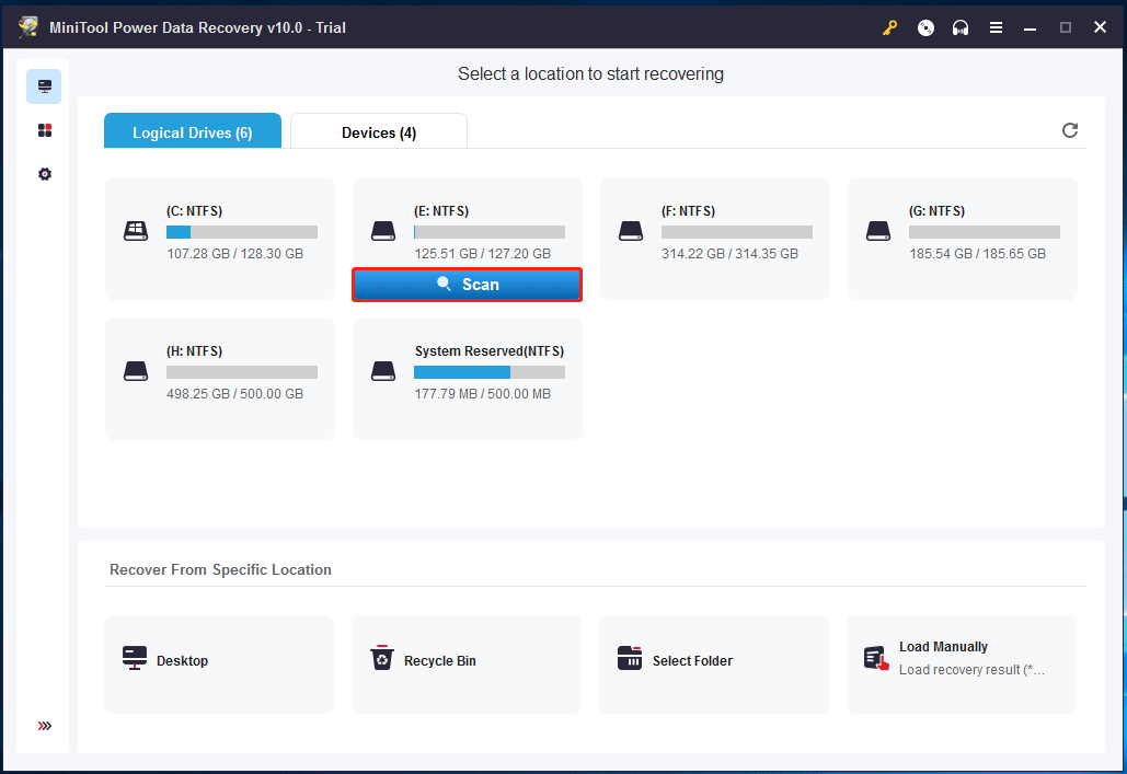 escolha este recurso do PC para recuperar arquivos perdidos após a reinicialização do computador