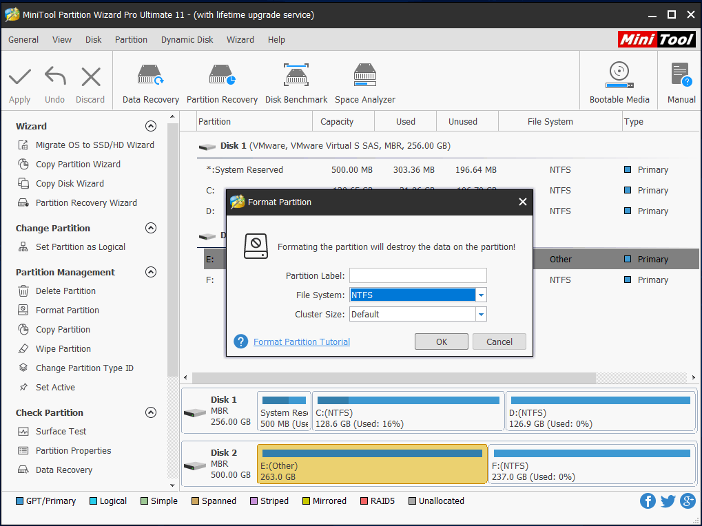 formatear RAW a NTFS