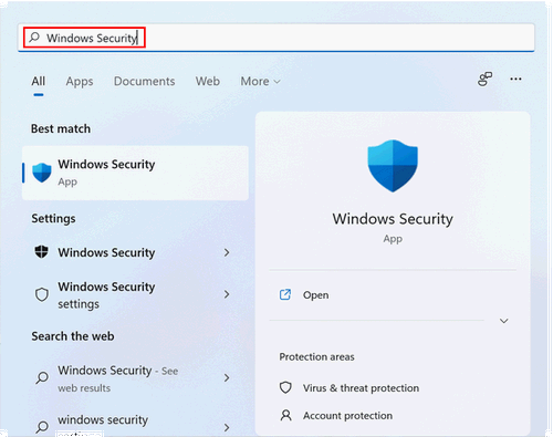 Usar a Segurança do Windows