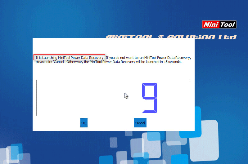 launching MiniTool Power Data Recovery