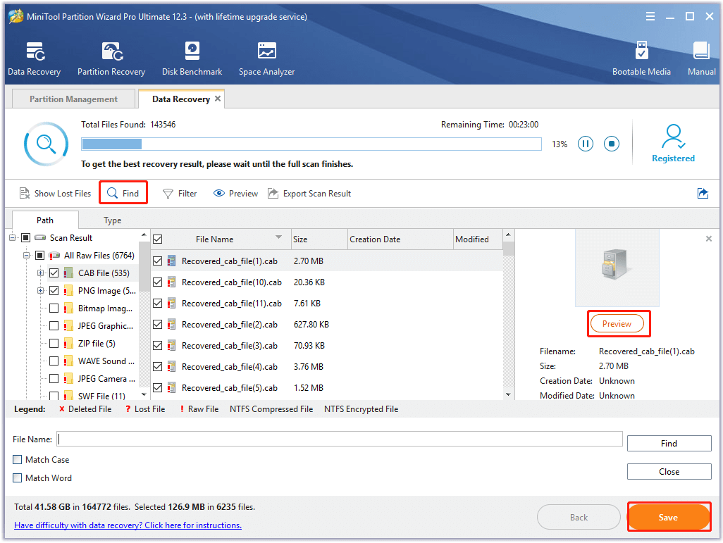 analyser les vidéos perdues à l'aide de MiniTool Partition Wizard