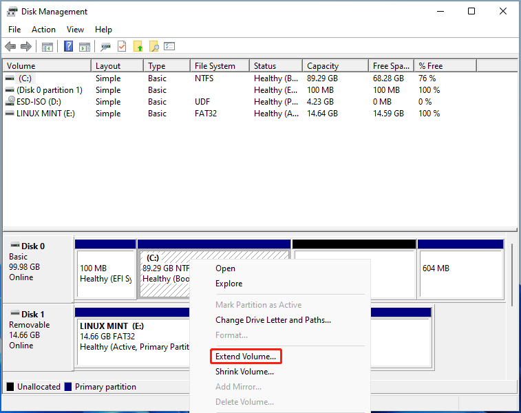 Windows Disk Management