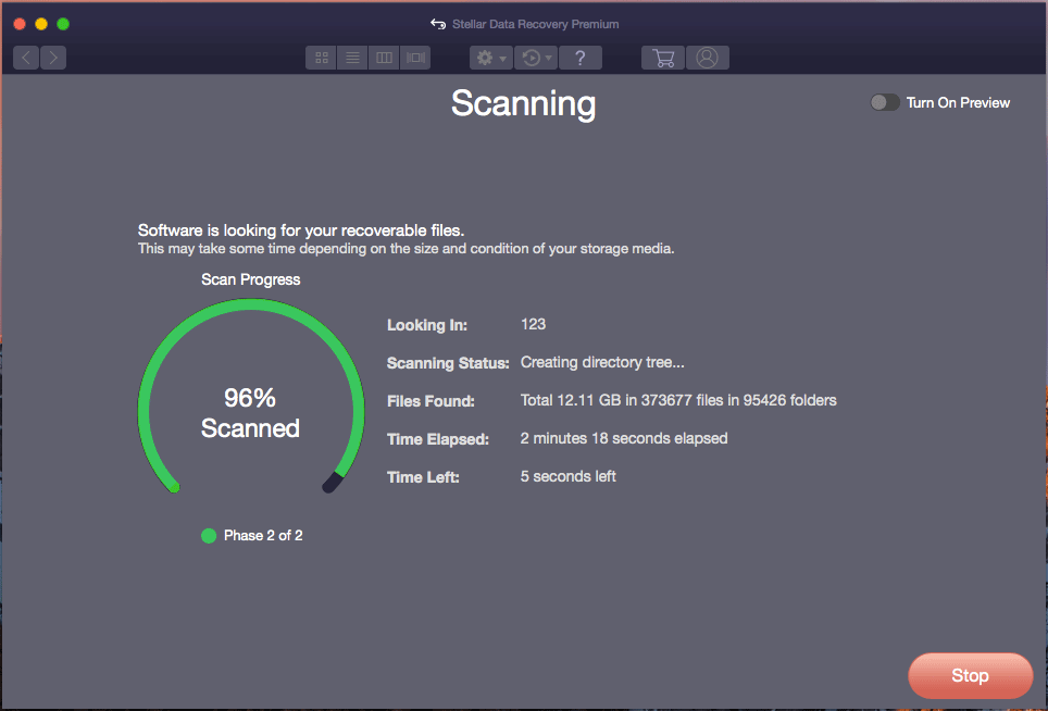 the scanning process