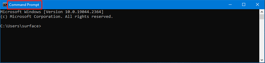 run Command Prompt