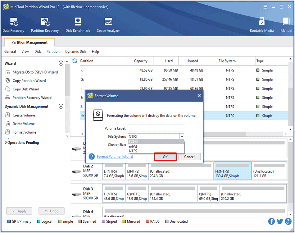 formatting settings