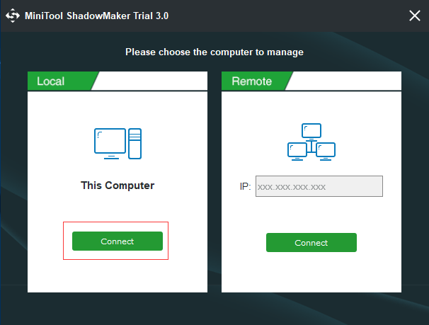 elija conectarse en esta computadora para continuar