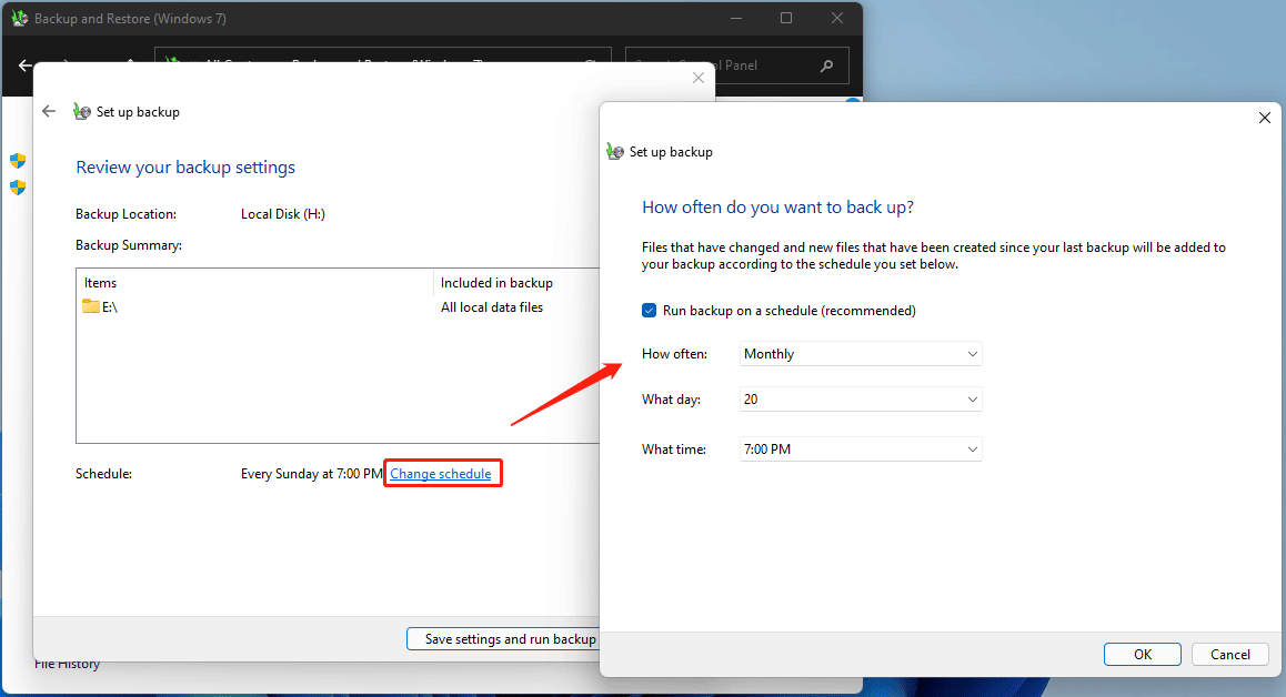 back up files in Windows 11 automatically