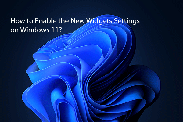 How to Enable the New Widgets Settings on Windows 11?