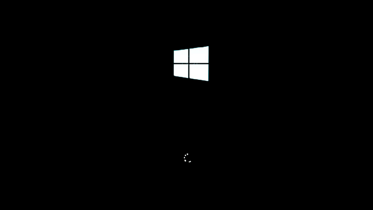 Windows update black screen