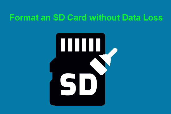 Format an SD Card without Data Loss: Two Situations