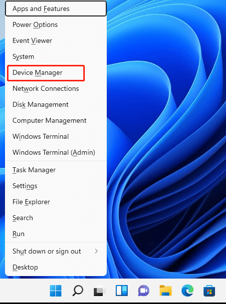 Windows 11 Quick Link menu