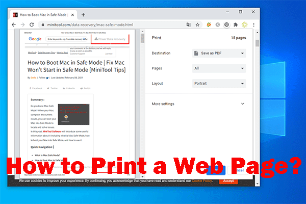 How to Print a Web Page in Chrome, Edge, Firefox, and Safari?