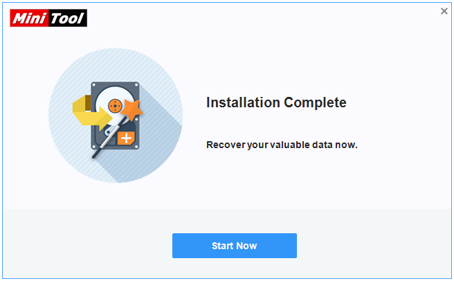 MiniTool Power Data Recovery has been successfully installed