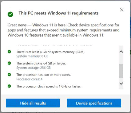 your PC can run Windows 11