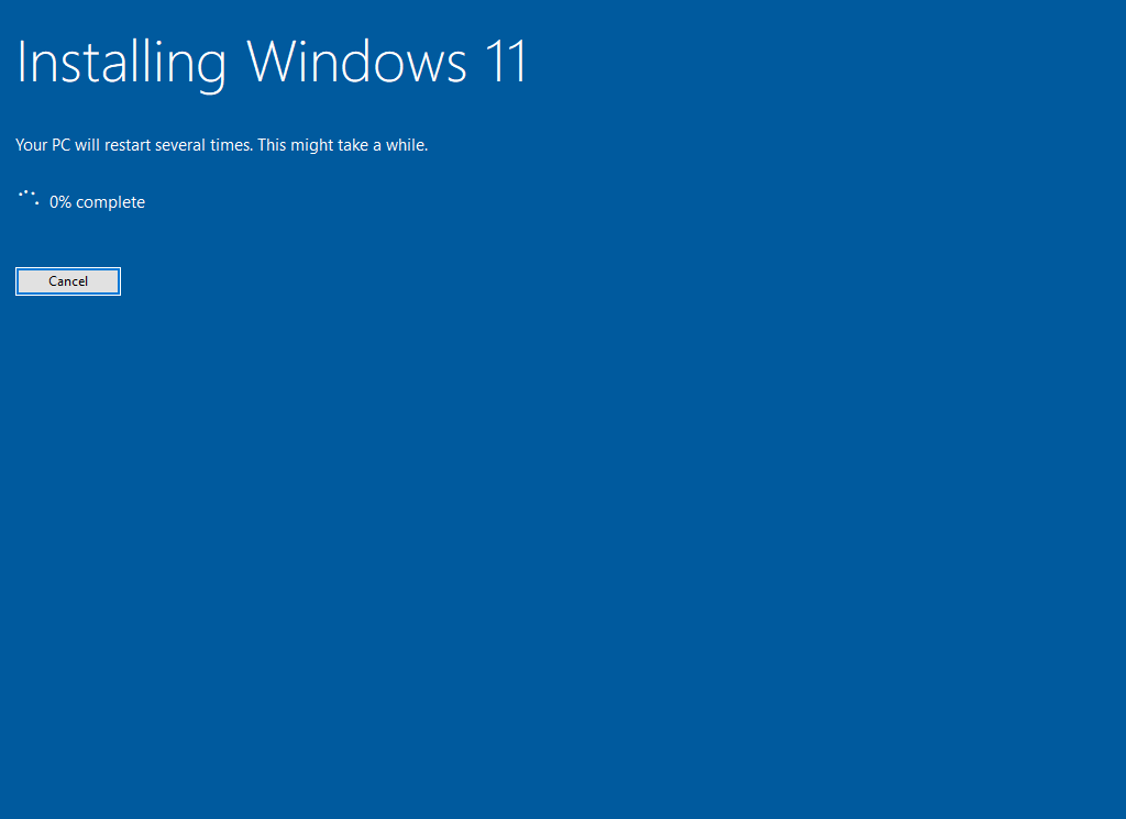 installing Windows 11