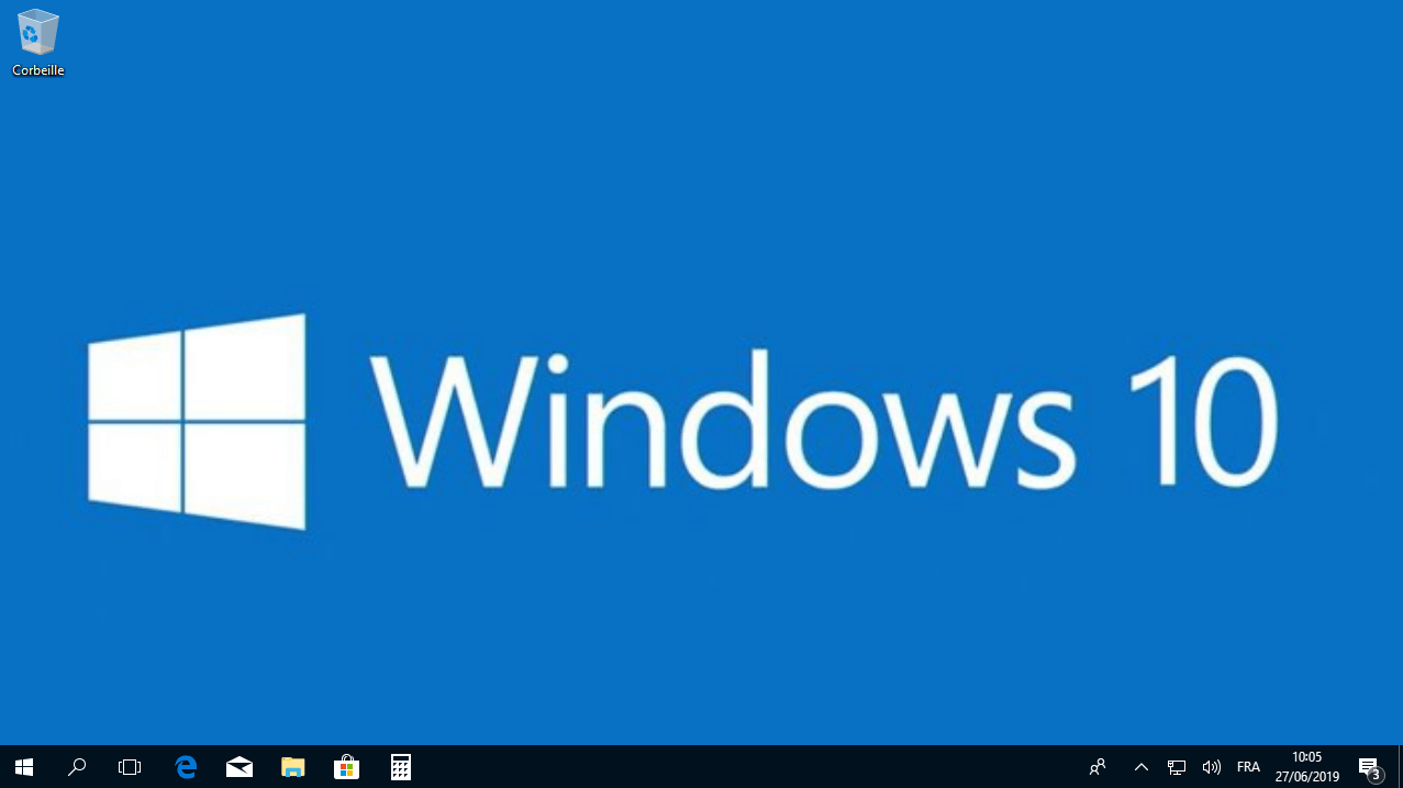 accéder au bureau Windows 10