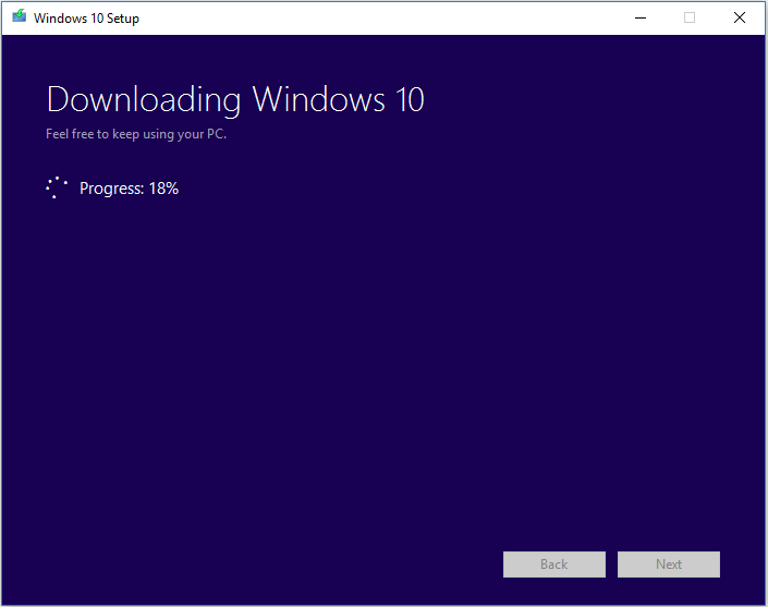 téléchargement de Windows 10