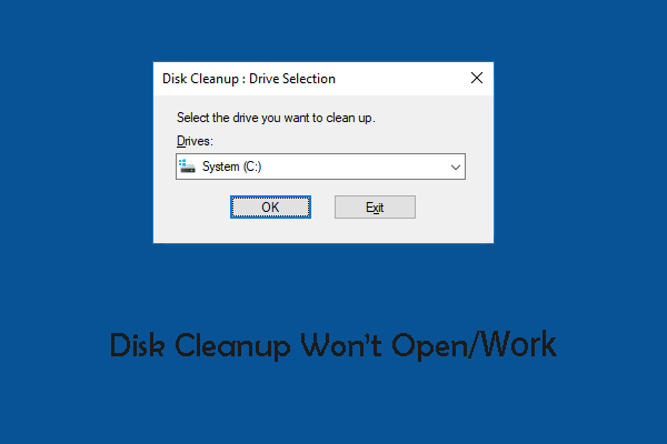 Las mejores 4 + 1 soluciones para el liberador de espacio en disco no se abre/funciona en Windows 10
