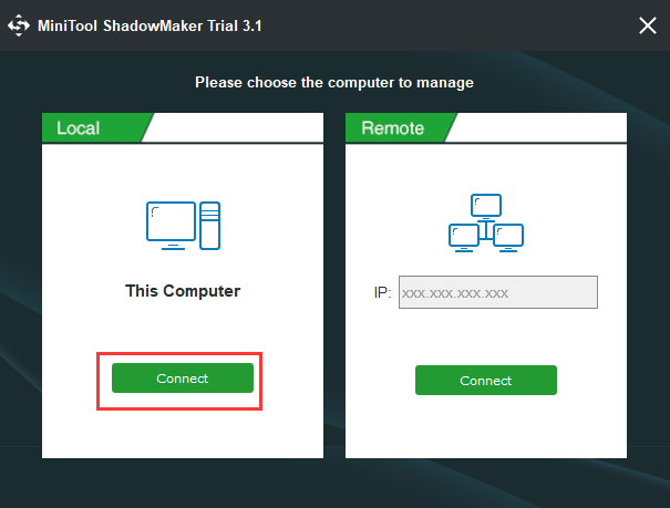 cliquez sur Continuer l'essai et cliquez sur Se connecter sur Cet ordinateur pour continuer