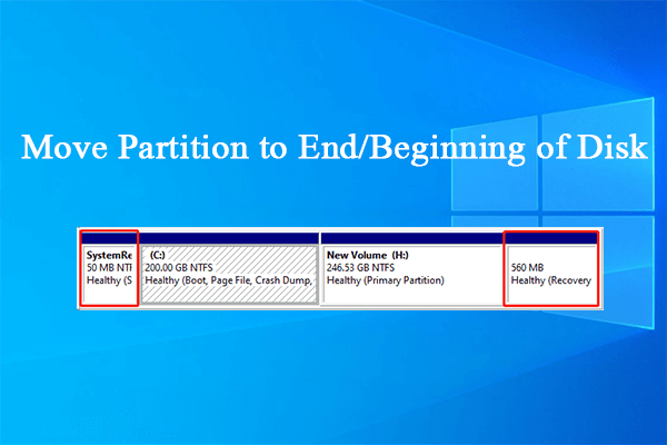 How to Move Partition to End/Beginning of Disk in Windows