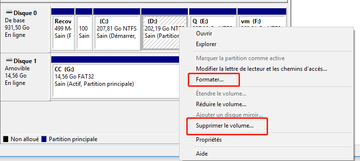 nettoyer un disque dur sans supprimer l'OS de Windows