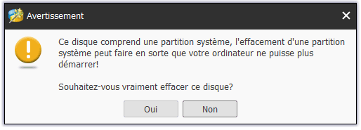   Ce logiciel affichera un message