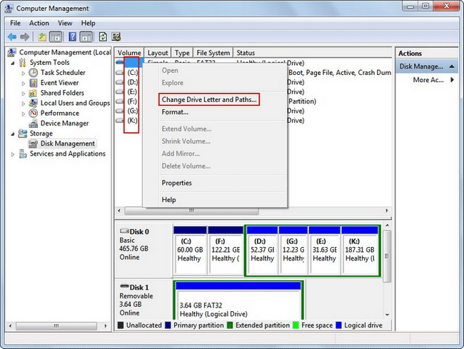 Change Drive Letter and Paths