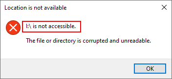 drive is not accessible
