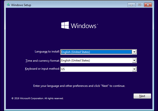 perform Windows 10 clean install