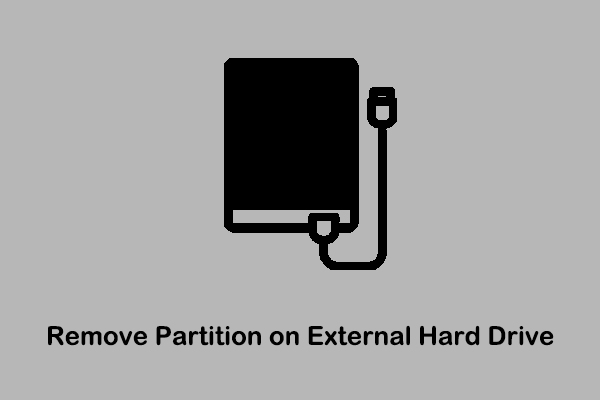 Top 3 Ways to Remove Partition on External Hard Drive