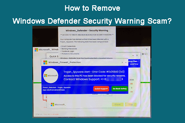 How to Remove Windows Defender Security Warning Scam from PC?
