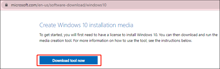 download Windows 10 Media Creation Tool