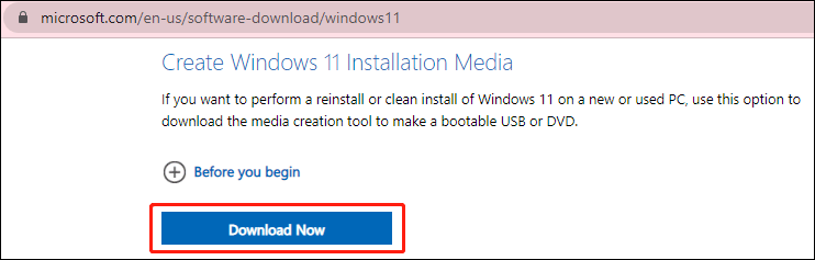 download Windows 11 Media Creation Tool
