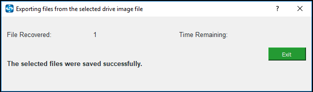 restore file successfully