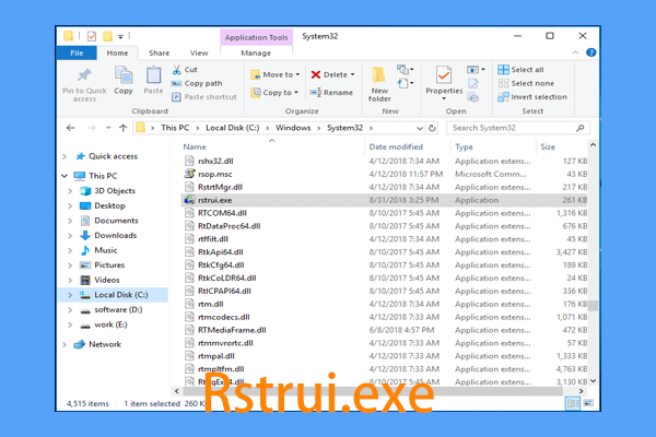 What Is Rstrui.exe? What If Rstrui.exe Is Not Working? Fix It!