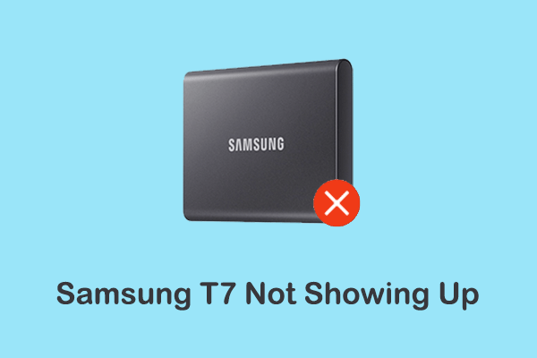 Fixes to Samsung T7 Not Showing up on Windows 11/10