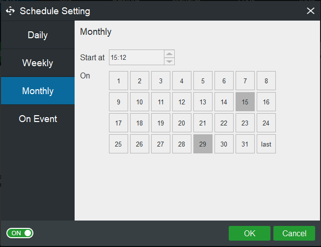 automatic file backup