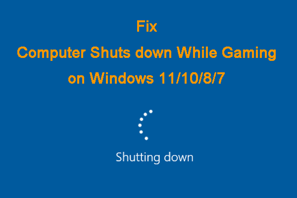 [Soluções] PC Desligando Durante Jogos no Windows 11/10/8/7