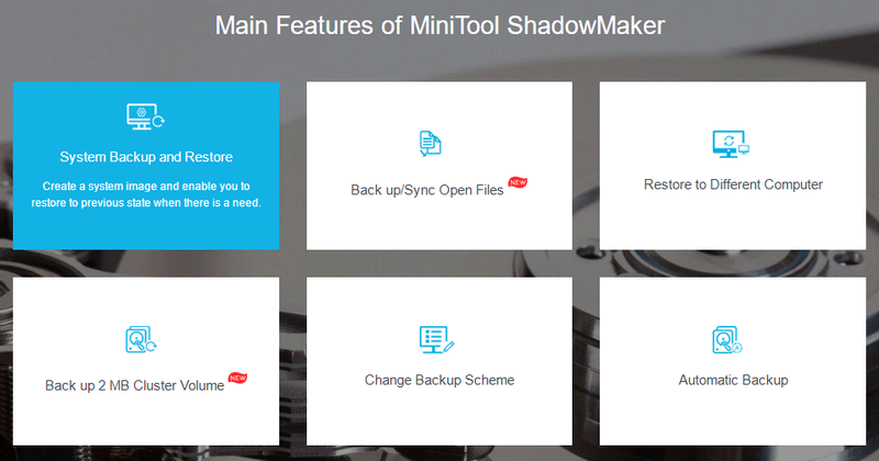 Creador de sombras MiniTool